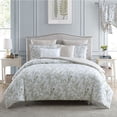 thumbnail image 1 of Laura Ashley  Lindy Collection  Comforter Set-All Season Premium Bedding, Stylish Delicate Design for Home Dcor, Queen, Green Queen Green, 1 of 8