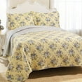 thumbnail image 1 of Laura Ashley  Linley Reversible 3-piece Full/ Queen-size Quilt Set, 1 of 5