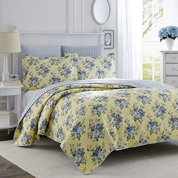 Laura Ashley Linley Reversible Quilt Set