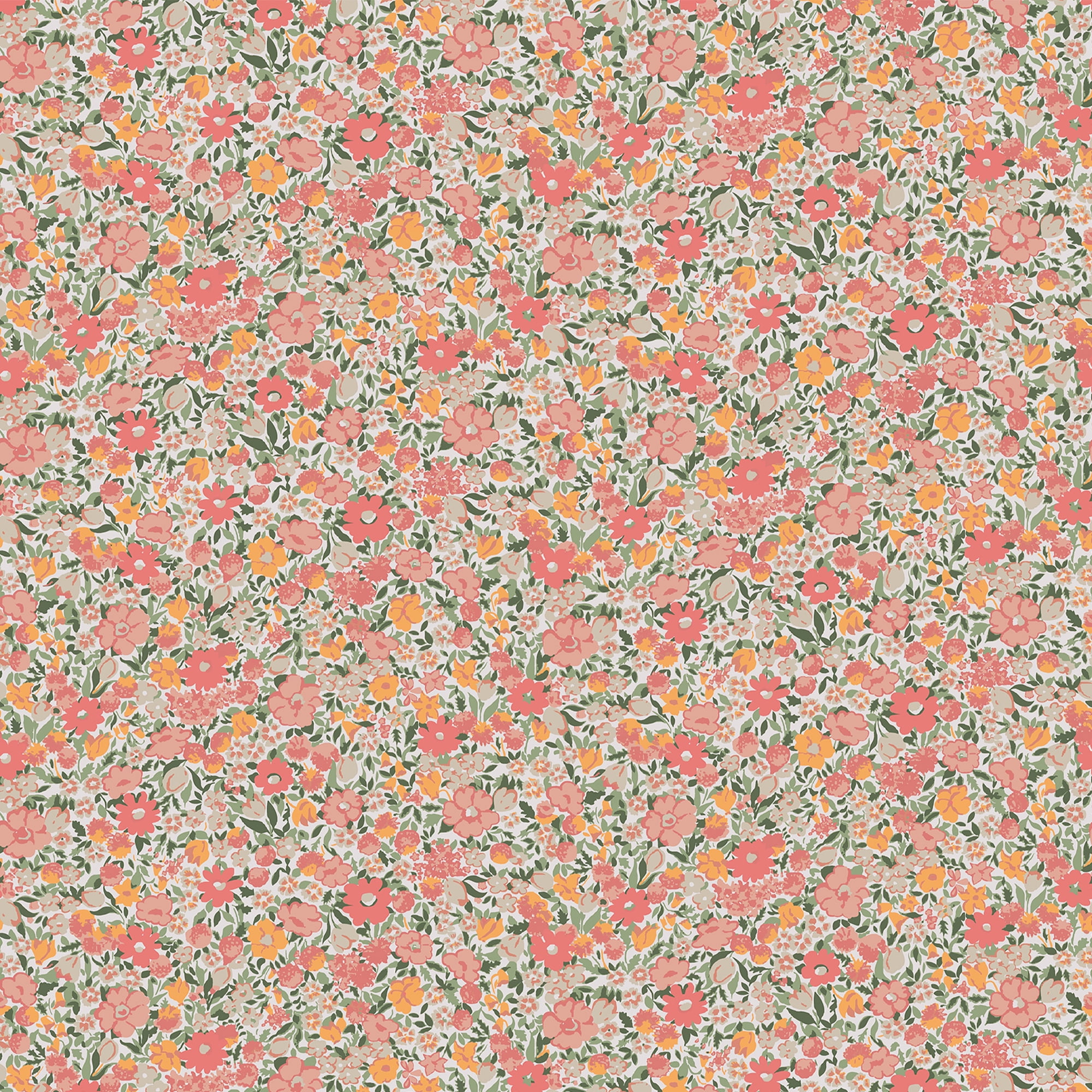 Laura Ashley Loveston Coral Pink Wallpaper