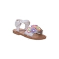 thumbnail image 1 of Laura Ashley Open Toe Strap Sandal with delicate flowers upper appliques, 1 of 3