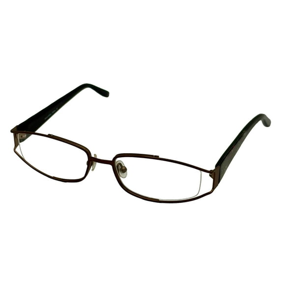 Laura Ashley Ophthalmic Eyeglass Oval Helena Linen Loom Side Rimless. 51mm