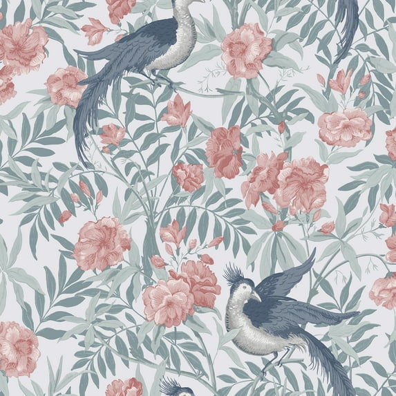 Laura Ashley Osterley Rosewood Wallpaper