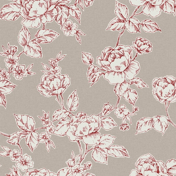 Laura Ashley Pollington Roses Dark Dove Grey Wallpaper