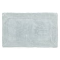 thumbnail image 1 of laura ashley ruffle cotton 17" x 24" bath rug, aqua, 1 of 8
