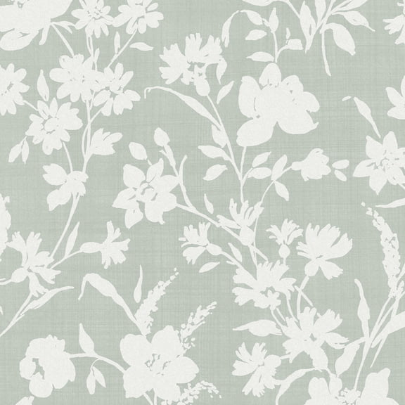 Laura Ashley Rye Sage Green Wallpaper