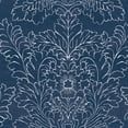 thumbnail image 1 of Laura Ashley Silchester Midnight Seaspray Blue Wallpaper, 1 of 4