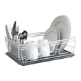thumbnail image 1 of Laura Ashley Speckled Dish Rack Set in White, 1 of 1