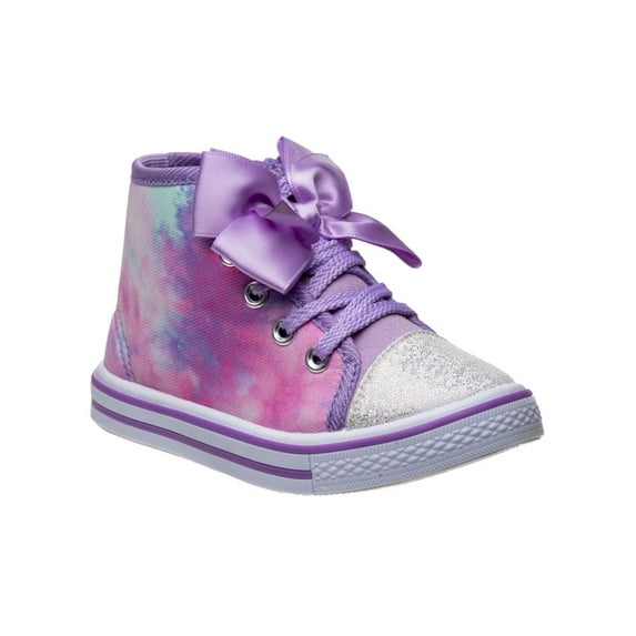 Laura Ashley Toddler Girls' High Top Lace-up Sneakers - Purple, Size: 9