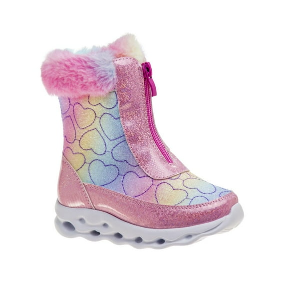 Laura Ashley Toddler Girls Snowboots, Pinkmulti, 9