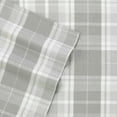 thumbnail image 1 of Laura Ashley Home Flannel Collection Sheet Set 100 Cotton Ultra Soft Brushed Flannel Pre Shrunk Anti Pill Machine Washable Easy Care Queen Mulholland Plaid Grey, 1 of 4