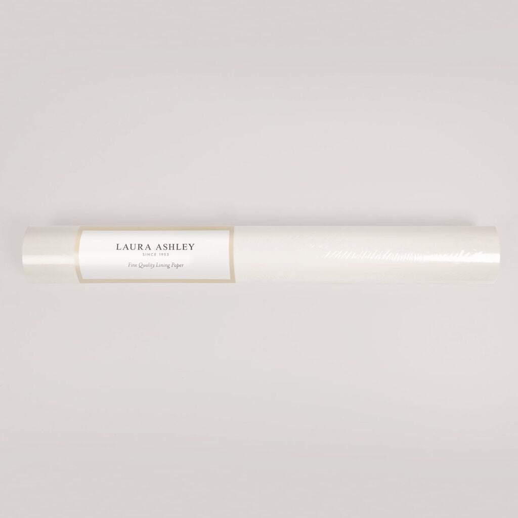 Laura Ashley White Paintable Lining Wallpaper