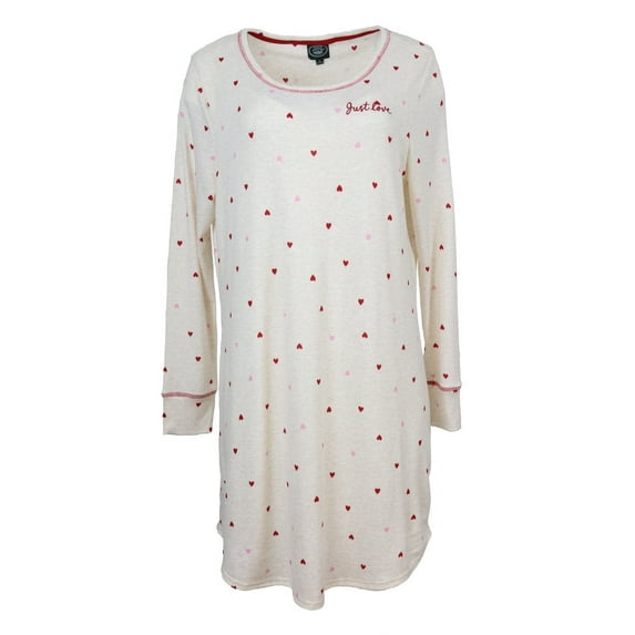 Laura Ashley Women's Long Sleeve Night Gown Sleep Dress - Just Love - Small