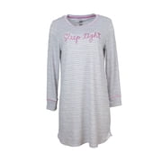 Laura Ashley Womens Long Sleeve Night Gown Sleep Dress - Sleep Tight - Small