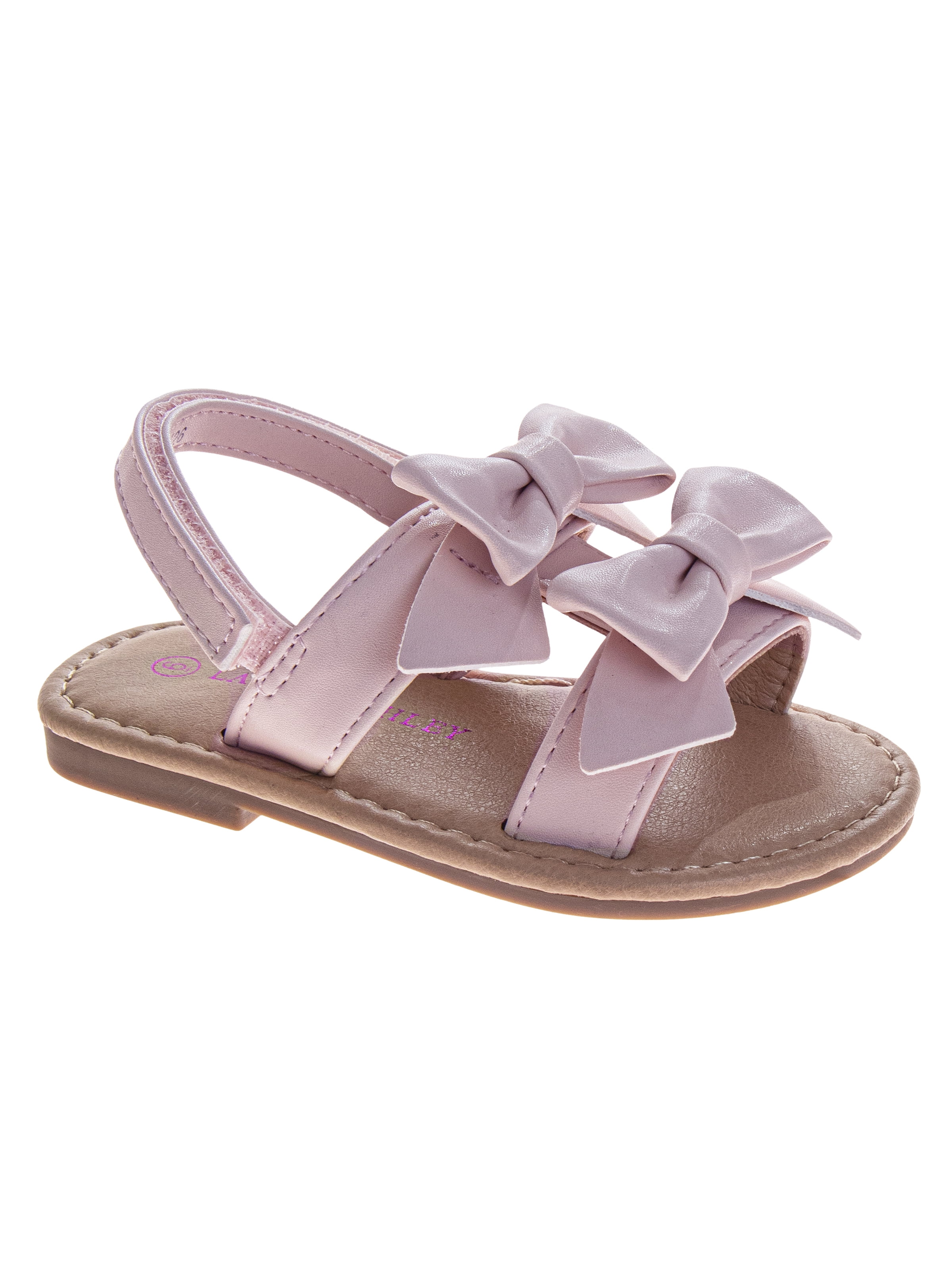Laura Ashley Toddler Girls Bow Strap Sandals
