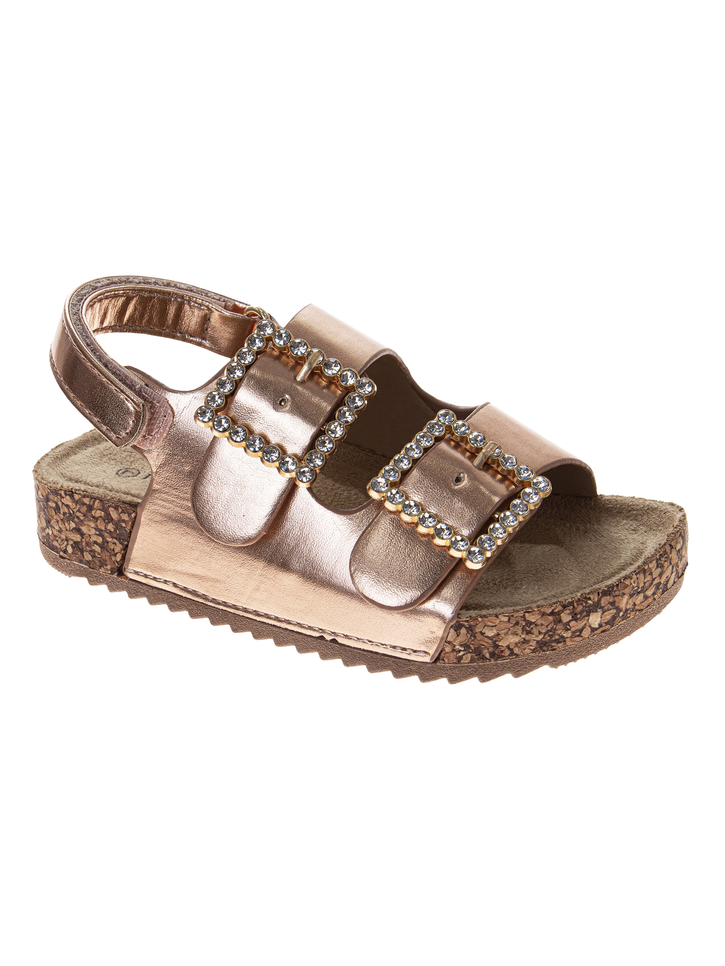 Laura Ashley Toddler Girls Double Buckle Embellish Sandals