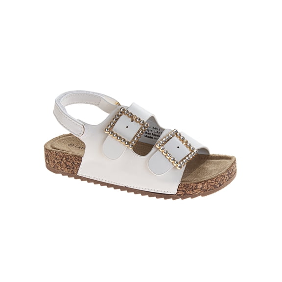Laura Ashley Toddler Girls Double Buckle Embellish Sandals