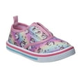 thumbnail image 1 of Laura Ashley Toddler Canvas Slip On Casual Fashion Sneakers, Pink Unicorn, Size: 10, 1 of 7