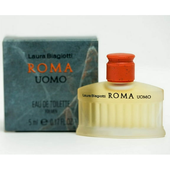 Laura Biagiotti Roma Uomo For Men Cologne Mini EDT 0.17 oz (5 ml) Splash