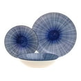 thumbnail image 1 of Laura Blue Porcelain 12 Piece Dinnerware Set, Service For 4, 1 of 4