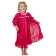thumbnail image 1 of Laura Dare Girls Long Sleeve Traditional Peignoir Set in Solid Colors, 2T - 14, 1 of 2