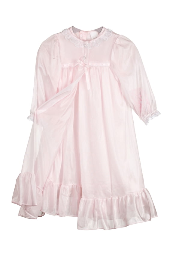 Traditional Peignoir Set Long Sleeve Dress (Girl's) 2T
