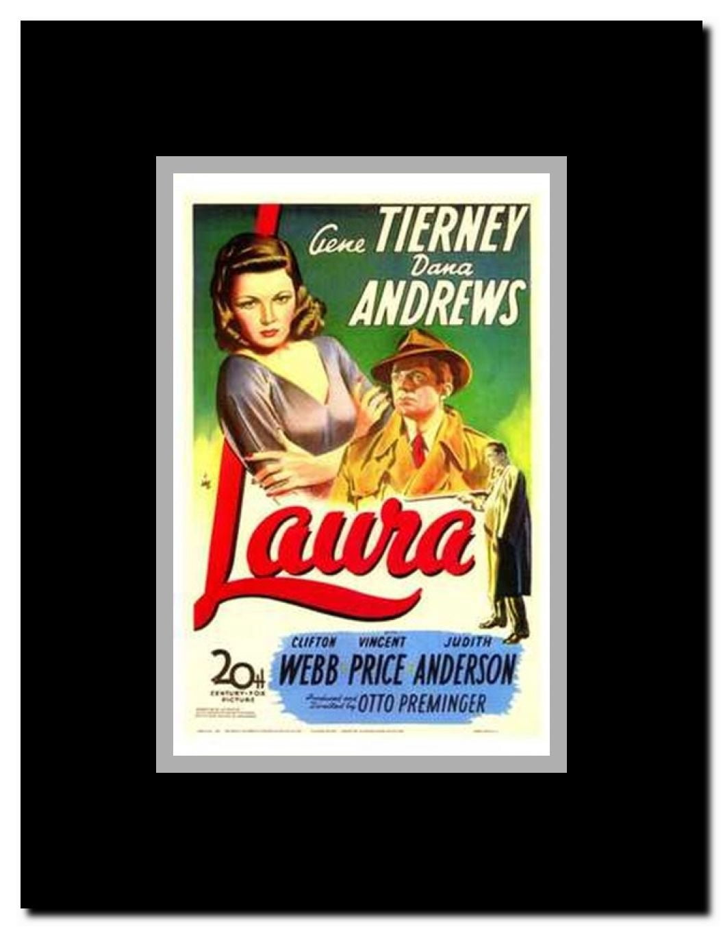 Laura Framed Movie Poster