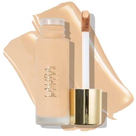 Laura Geller Double Take Liquid Foundation | Medium To Full Coverage, Natural Matte Finish, Light