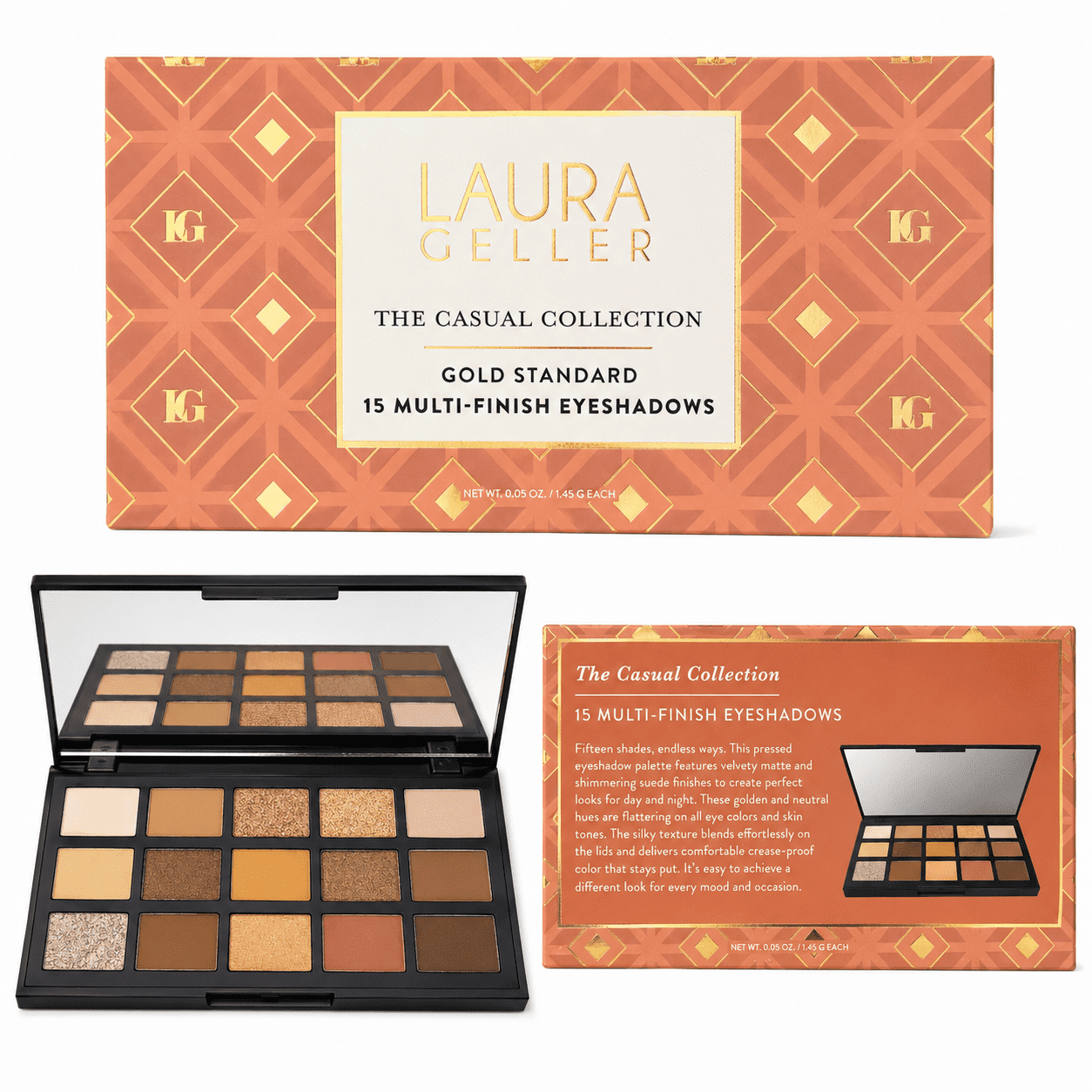 Laura Geller The Casual Collection, 15 Multi Finish Eyeshadow Palette