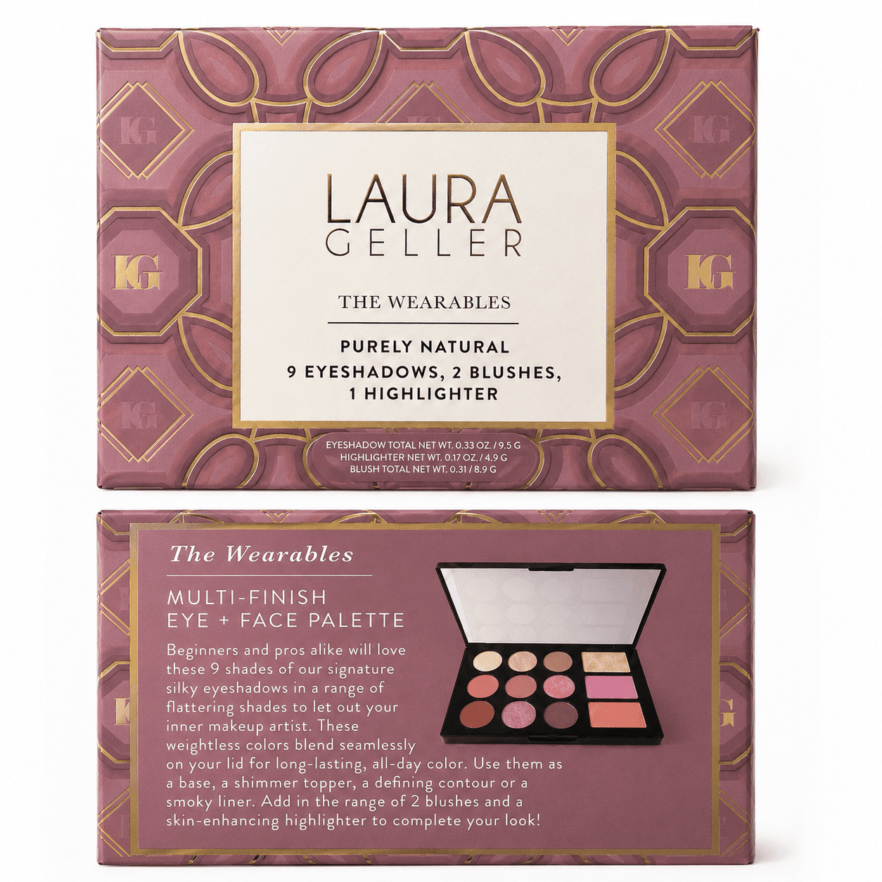 Laura Geller The Wearables Multi-Finish Eye and Face Palette Purely Natural