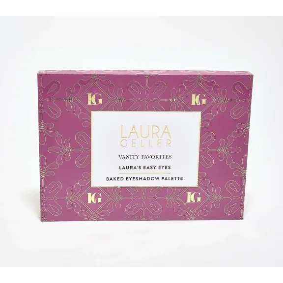 Laura Geller Vanity Favorites 25-Well Shadow Palette Assorted Shades Cream-to-Powder Baked Eyeshadows