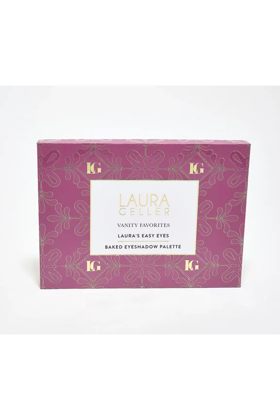 Laura Geller Vanity Favorites 25-Well Shadow Palette Assorted Shades Cream-to-Powder Baked Eyeshadows