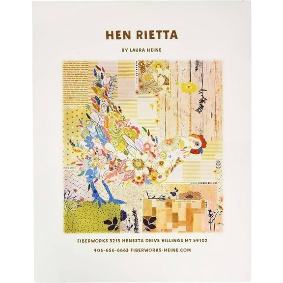 Laura Heine Hen Rietta Collage Wall Quilt Pattern