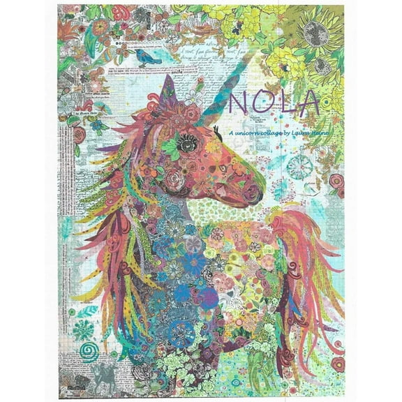 Laura Heine NOLA A Unicorn Collage Wall Quilt Pattern