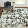 thumbnail image 1 of Laura Hill Bella Amelia Damask Area Rug, Navy/Ivory, 7'10"x10'2", 1 of 5