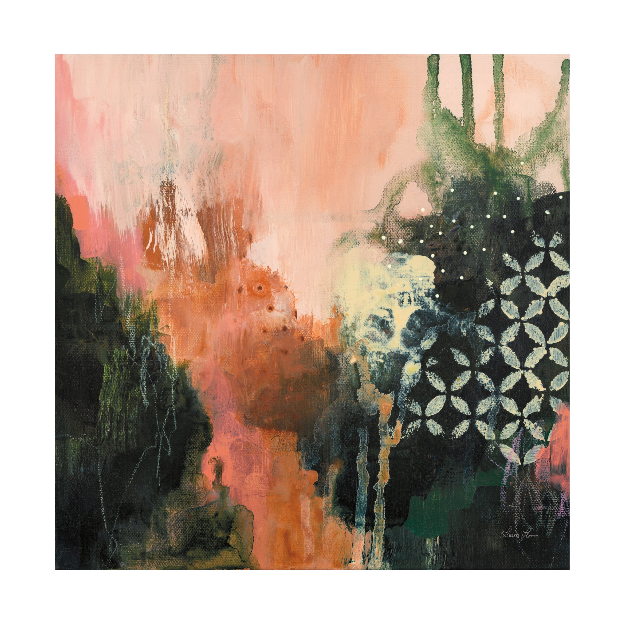 Laura Horn 'Abstract Layers I' Canvas Art