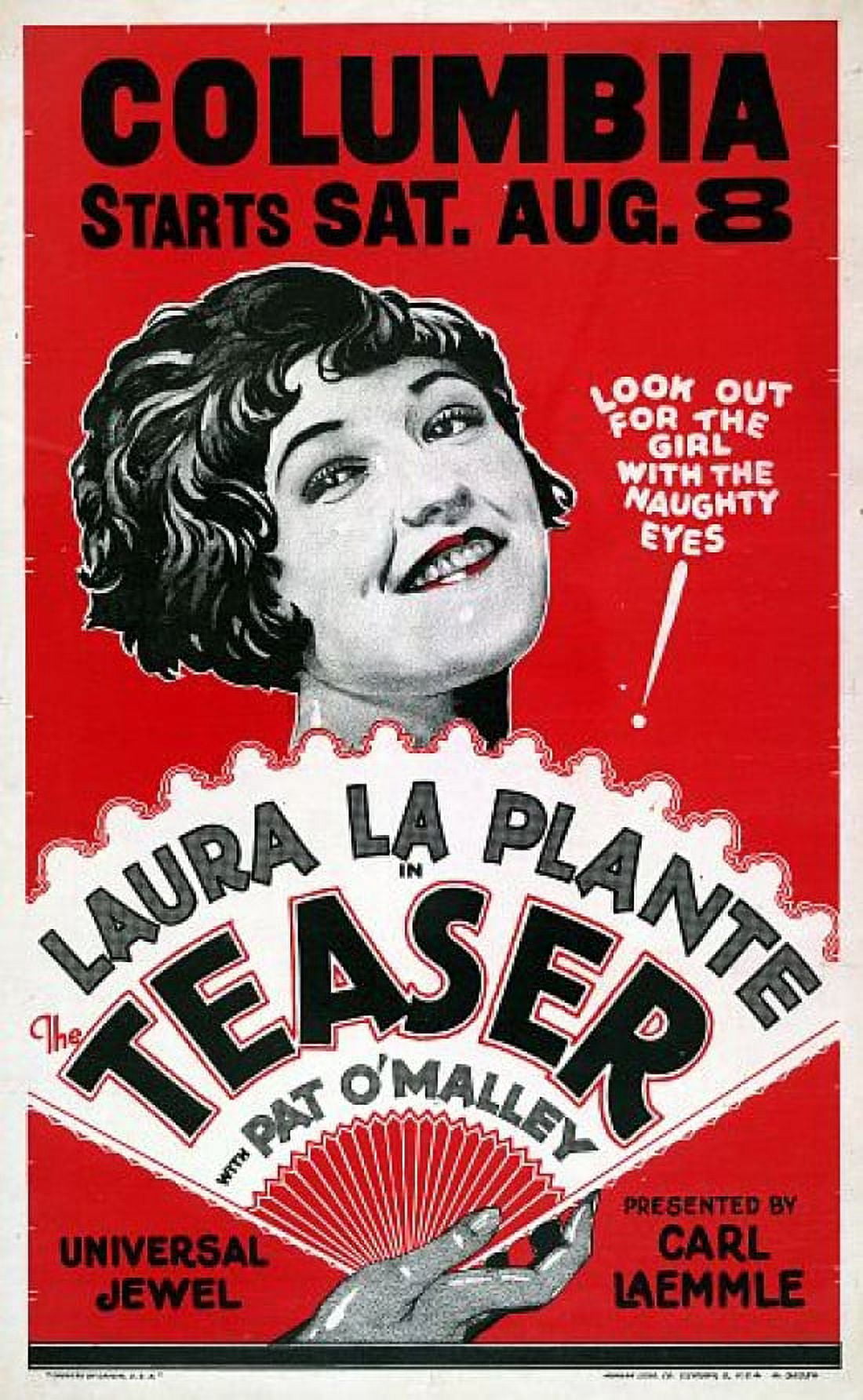 Laura La Plante in The Teaser Movie Canvas Art - (18 x 24)
