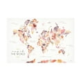 thumbnail image 1 of Laura Marshall 'Desert Blooms Map' Canvas Art, 1 of 3