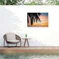 thumbnail image 1 of Laura Marshall 'Sunset Palm I' Outdoor Canvas 22x32, 1 of 5