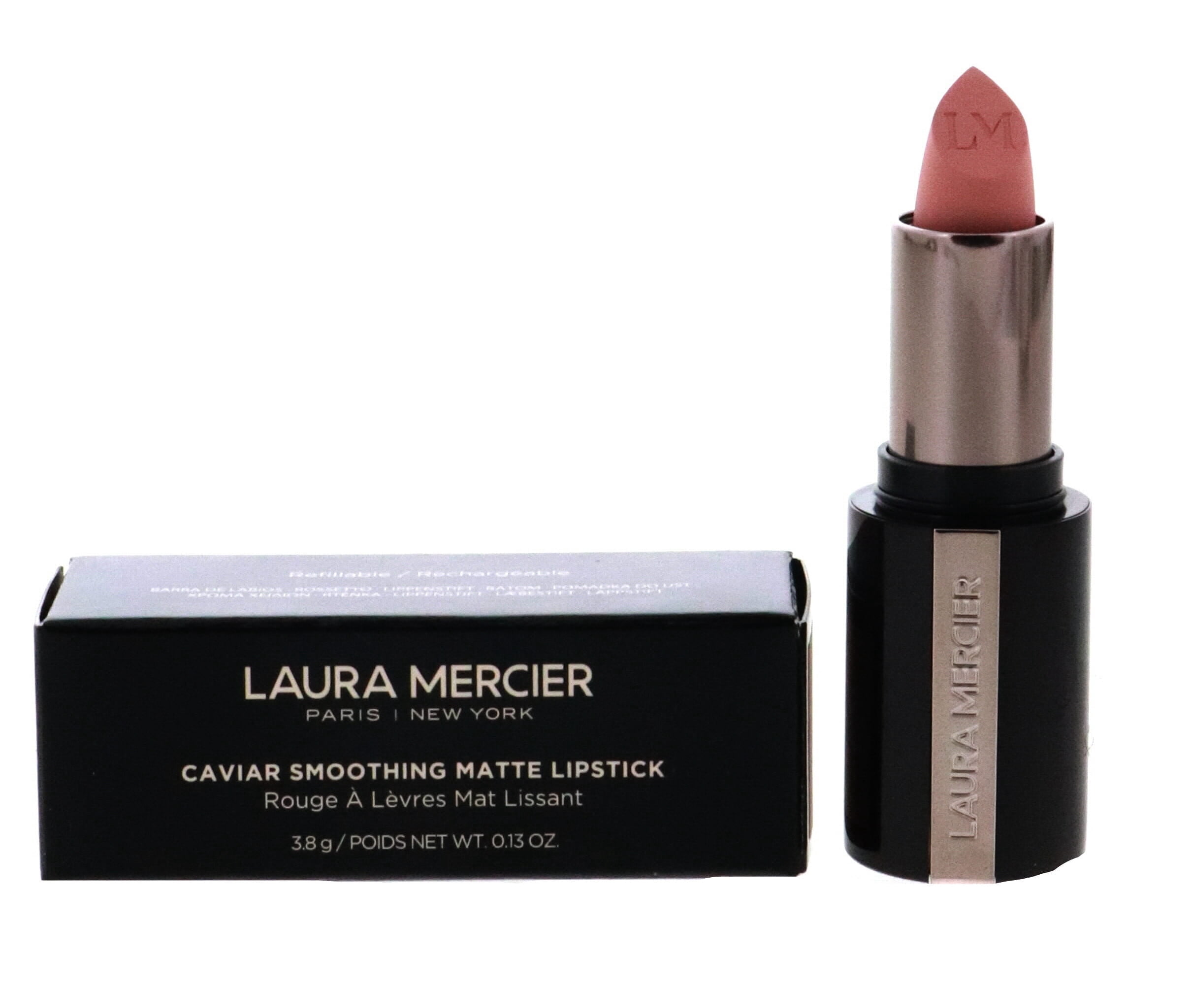 Laura Mercier Caviar Smoothing Matte Refillable Lipstick, 136 Chantilly Lace, 0.13 oz