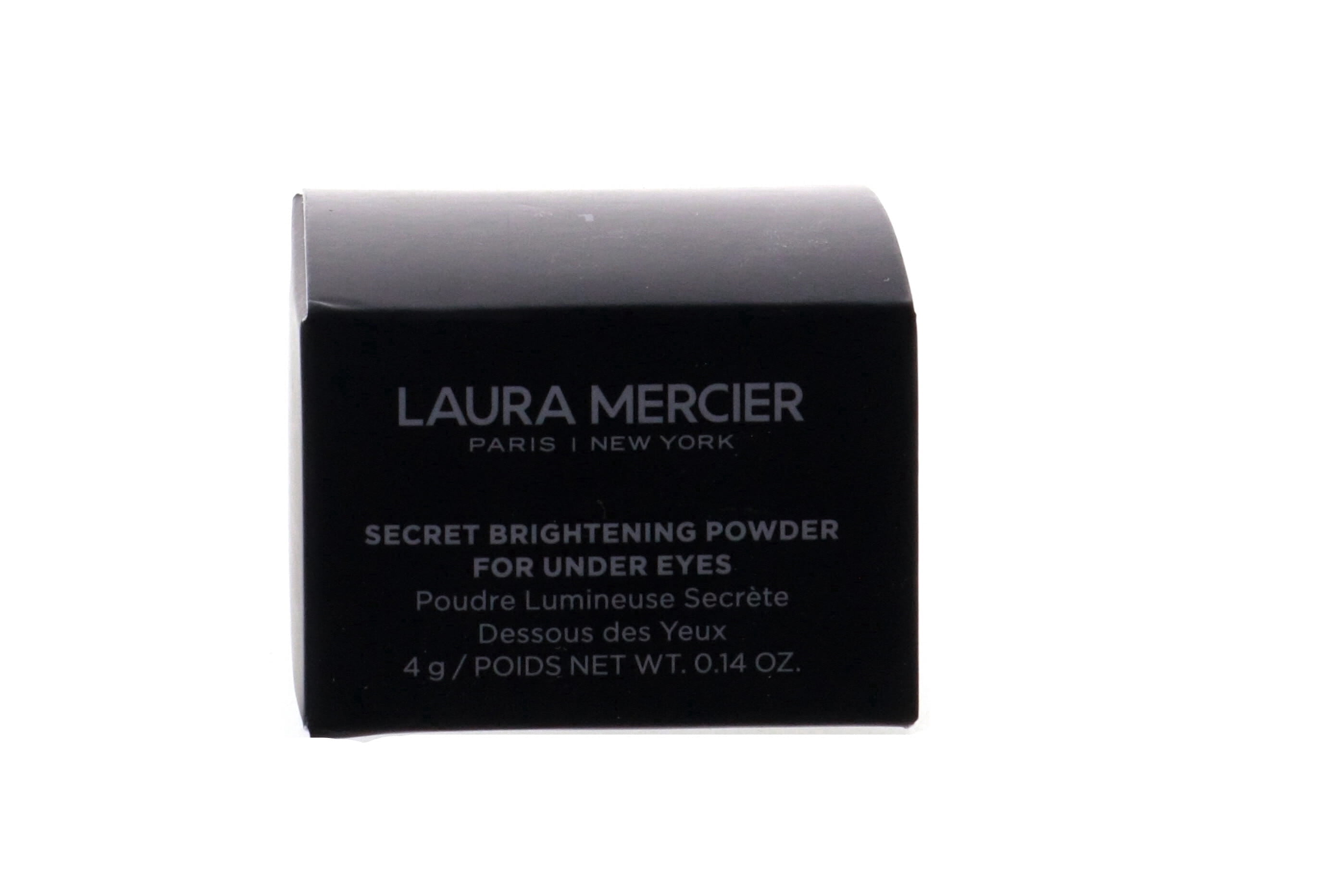 Laura Mercier Secret Brightening Powder Pressed Powders Foundation Makeup for All Skin, Radiant Finish, For Under Eyes, 01 Light Medium, 0.14 oz