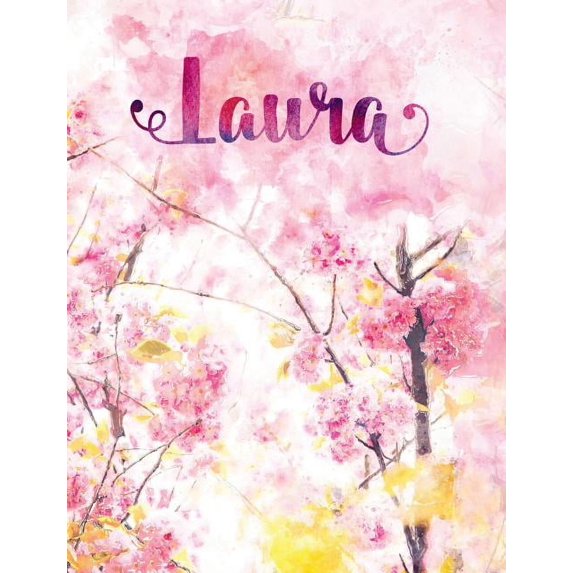 Laura: Personalized Journal - A Pink Cherry Blossom Diary