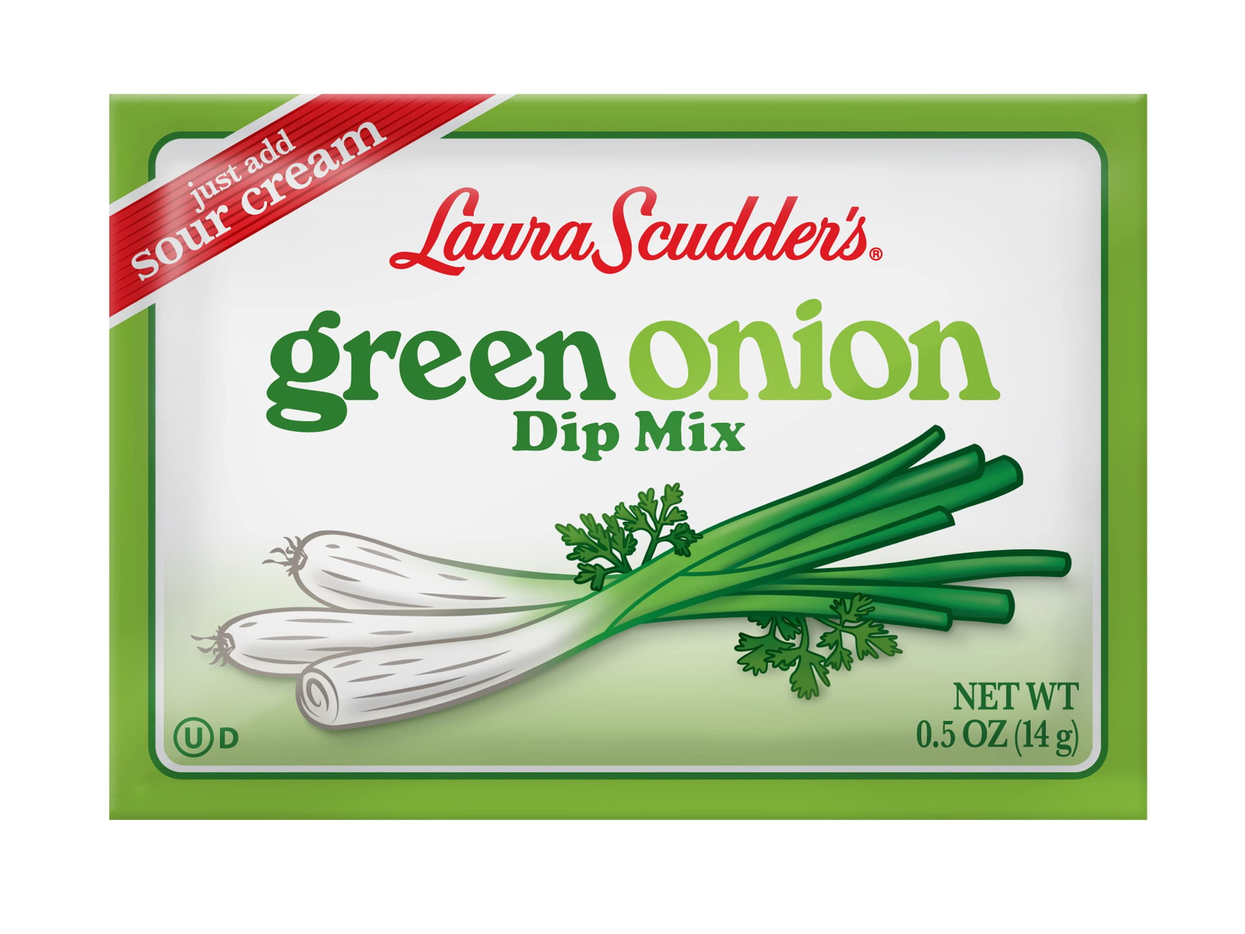 Laura Scudder's Green Onion Dip Mix Seasoning Powder Sauce 0.5 Ounce