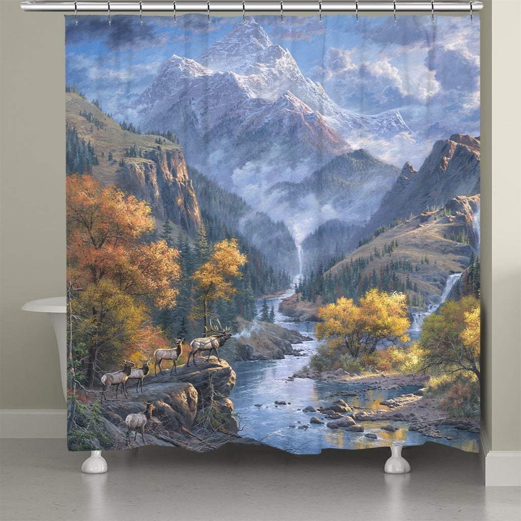 Laural Home  Autumn Falls 71" x 72" Shower Curtain