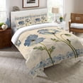 thumbnail image 1 of Laural Home  Blue Poppies Reversible Comforter, 1 of 2