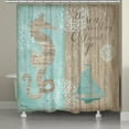 thumbnail image 1 of Laural Home  Coastal Boardwalk Shower Curtain, 1 of 4