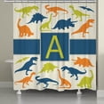 thumbnail image 1 of Laural Home  Dinosaurs Monogram Shower Curtain Z, 1 of 5