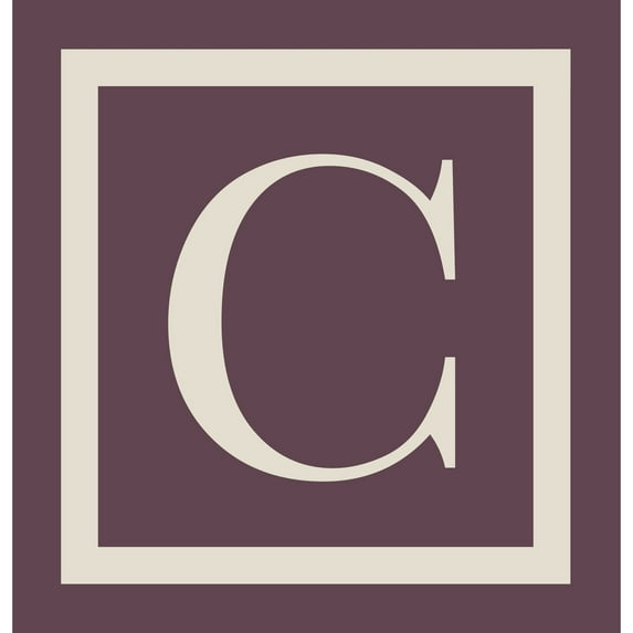 Laural Home Monogram Border Shower Curtain