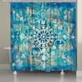 thumbnail image 1 of Laural Home  Moody Blue Mandala Shower Curtain, 1 of 4