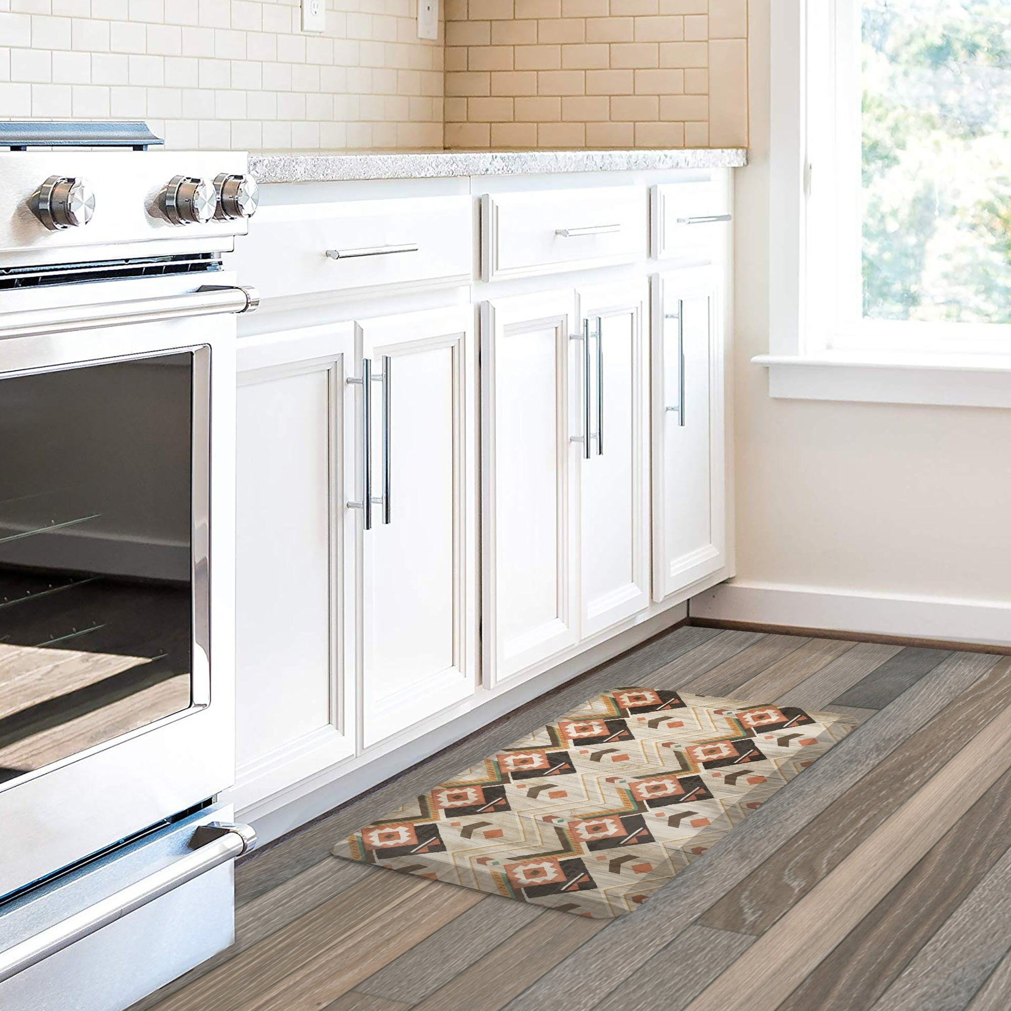 Natural Lodge Multicolor PVC Anti-Fatigue Kitchen Mat